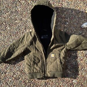 Carhartt Olive Green Hooded Jacket